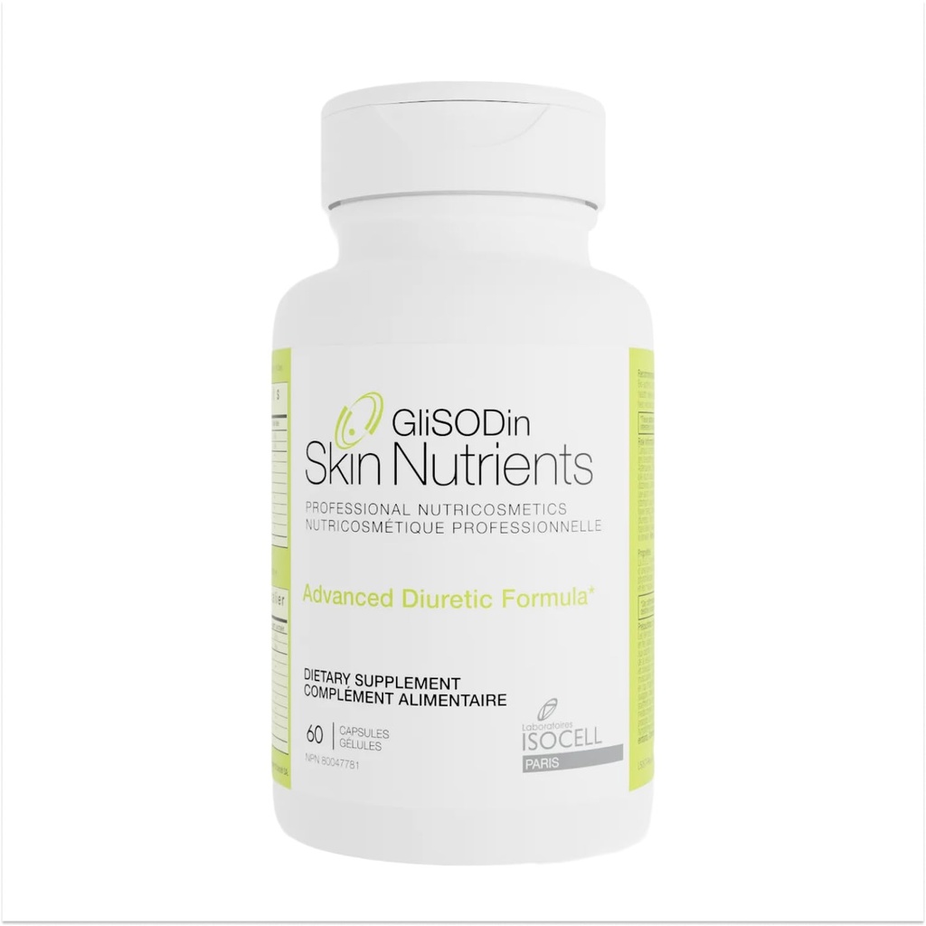 Glisodin Diuretic - Nutraceutical migliora il drenaggio naturale per ridurre il gonfiore associato alla ritenzione fluida - Ha proprietà di purificazione Che Assist nell'eliminazione delle tossine - 60 capsule