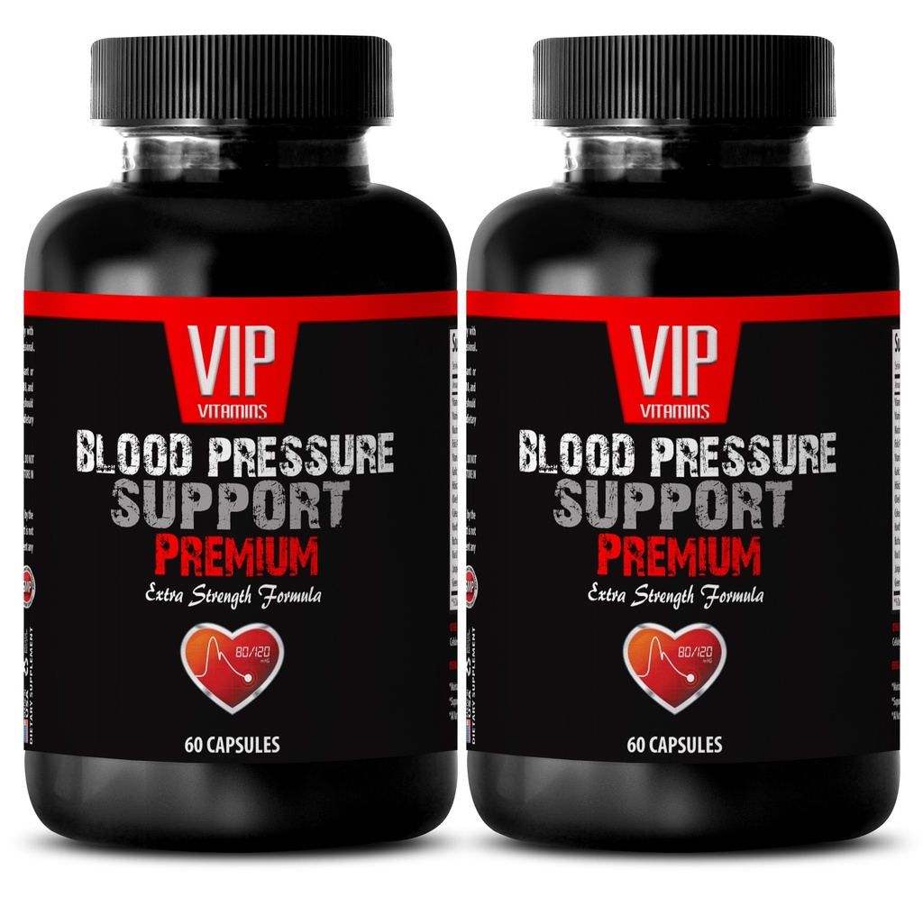 VIP VITAMINS Olive Leaf Extract Super Forza - Supporto pressione sanguigna - Mangiare Più Frutta (2 Bottiglie - 120 capsule)