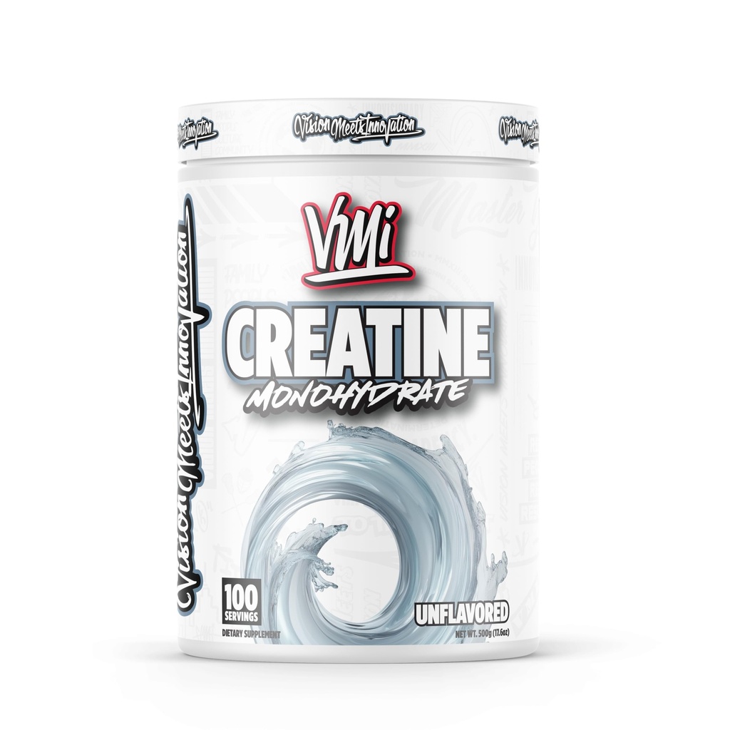 VMI Sports Creatine Monohydrate Powder Muscle Mass – Forza – Dimensione – Potenza | 5 Grammi per porzione (100 Serve, non aromatizzati)
