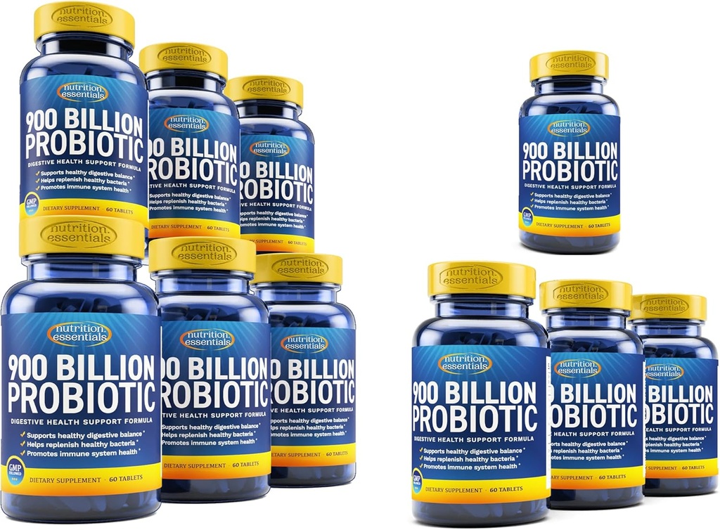 Probiotici di alimentazione 10 mesi per le donne e gli uomini - Probiotici Salute Digestiva - 62% Più stabile Probiotico per Gut Health Support - USA Made Vegan Probiotics Formula Prebiotic Blend