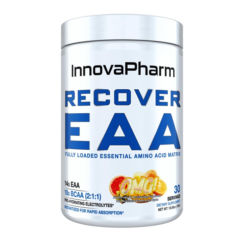 InnovaPharm Recover EAA Powder - OMG (Orange Mango Grapefruit) - 19.5 once