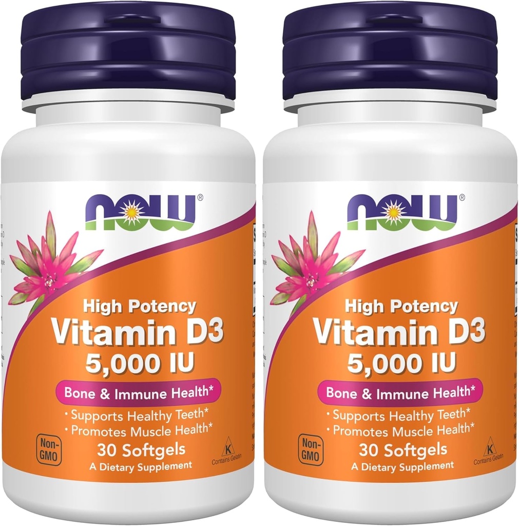 Ora Vitamina D-3 5000 IU - 30 Softgels (Pacchetto di 2)