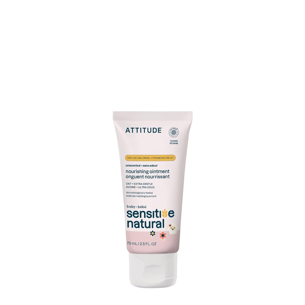 Attitude Protettivo Corpo Unguento, Pianta e Mineral-Based Ingredienti, Vegan e Cruelty-free Prodotti di cura personale per pelle sensibile, non profumata, 2.5 Fl Oz