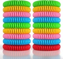 Bracciali repellenti della zanzara 18 Pack per adulti e bambini, bande impermeabili senza DEET, braccialetti a repellente a colpo singolo