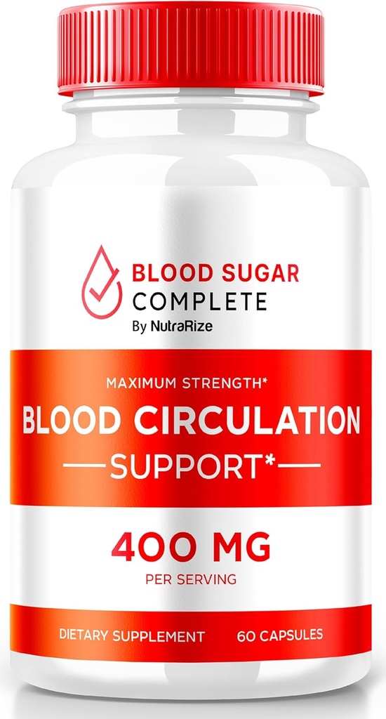 Capsule complete di zucchero nel sangue - ottimizzazione del supporto del sangue naturale - Include vitamina C, polvere di cannella, estratto di peperoncino e polvere di radice di curcuma (60 capsule)