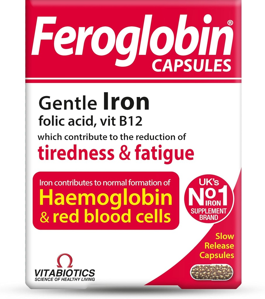 Feroglobin Vitabiotics Vitamina Organica e Capsule Minerali 30 Capsule