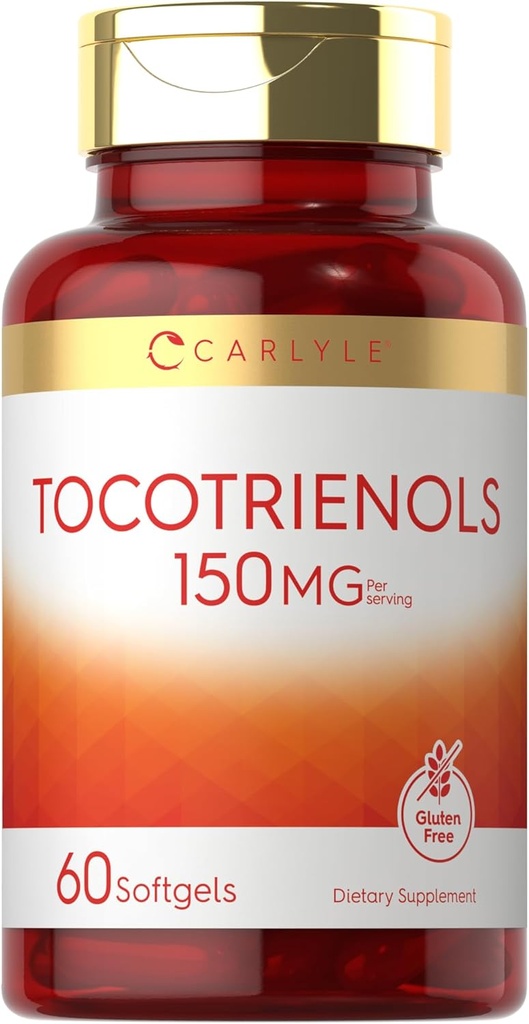 Carlyle Tocotrienols Supplemento | 150mg | 60 Softgels | Non OGM e Gluten Free Complex