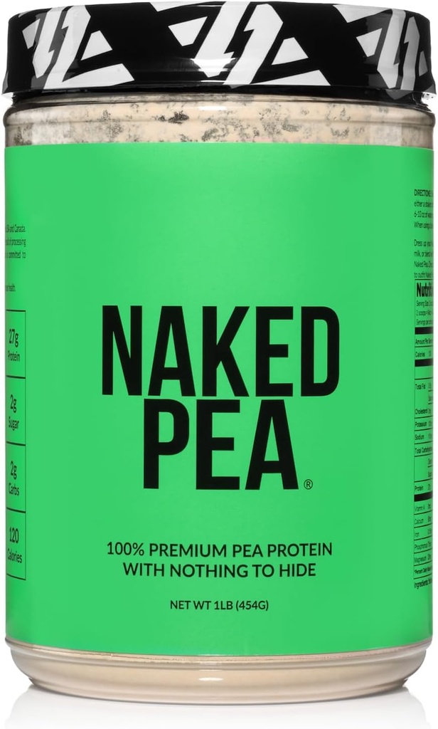 Pea nuda - Pea Protein Isolate - Plant Based, Vegetariano & Vegan Protein. Facile da Digerire, Non OGM, Nessun Lattosio, Nessuna Soia e Gluten Libero - 15 Serve