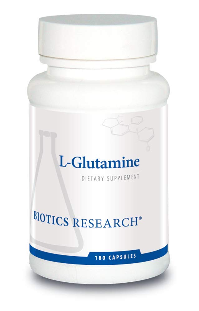 Biotics Research L Glutamina, Salute Gastrointestinale, Gut Lining Support, Supporto muscolare ottimale, muscolare magra, attività antiossidante, Aminoacido Free Form. 180 capsule