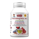 ANDREW LESSMAN Resveratrolo-100 con tè verde 100 Uva Seed 100 Pomegranate 100mg - 360 capsule - Quattro potenti, antiossidanti protettivi.