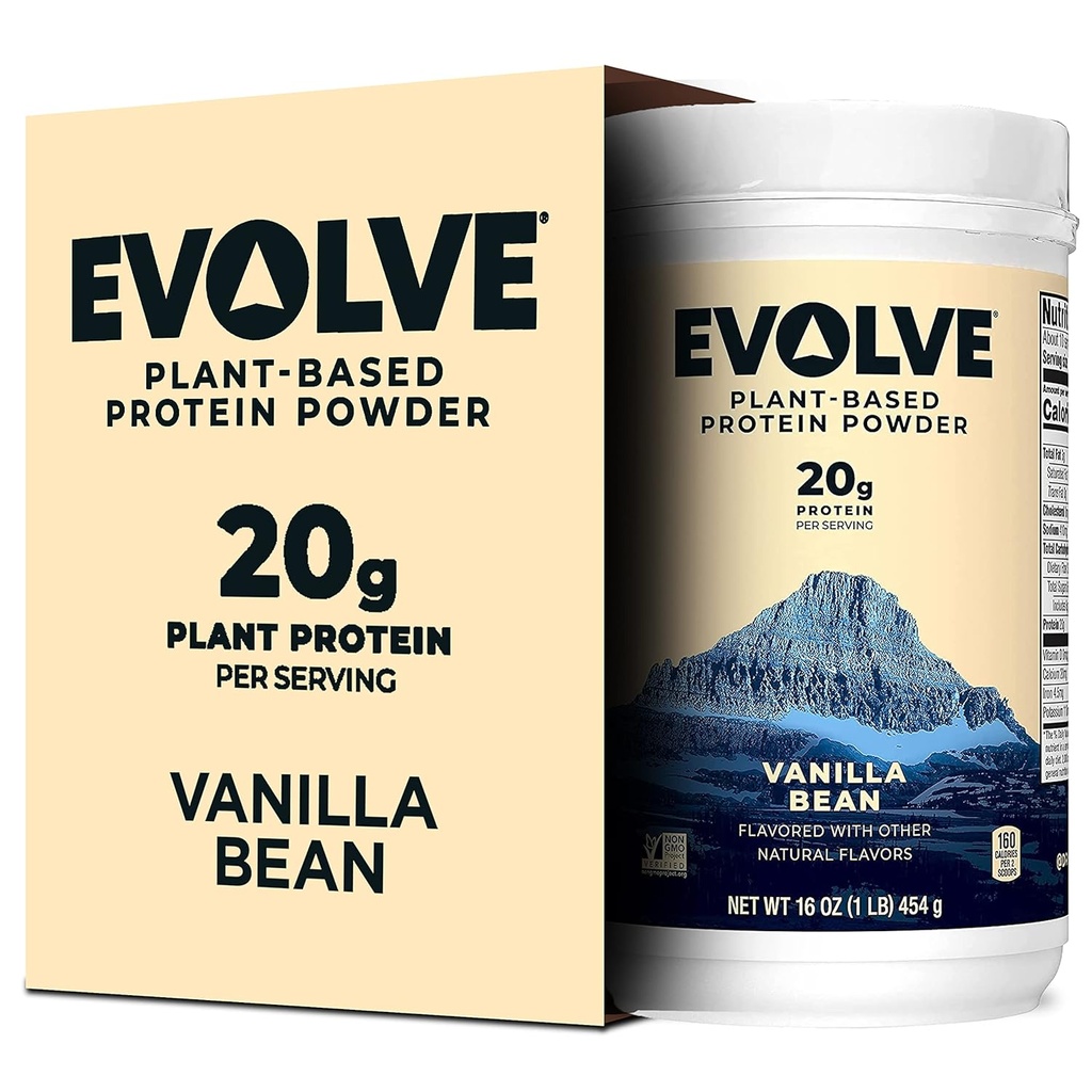 Evolve Protein Powder, Vaniglia Ideale, 20g Protein, 1 Pound (Pack of 2)