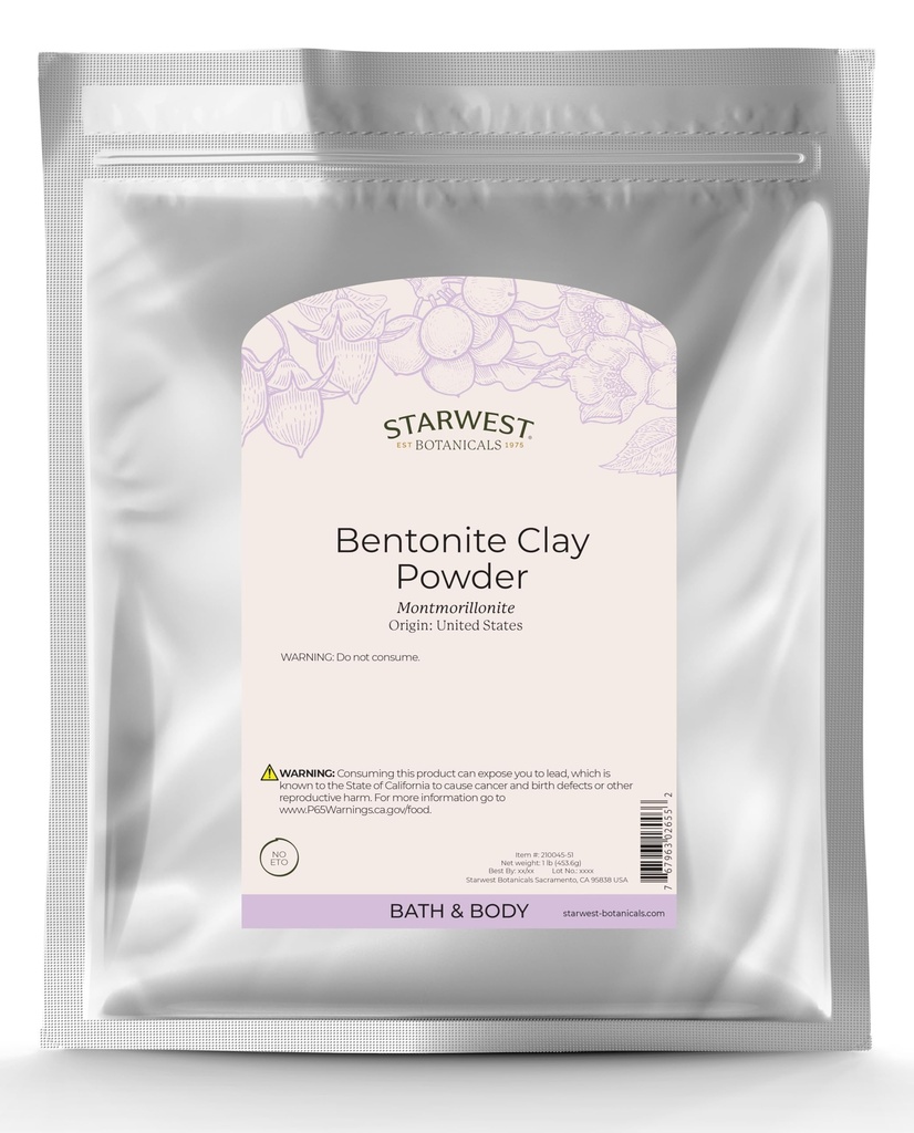 Argilla della bentonite del sodio, 1 Pound