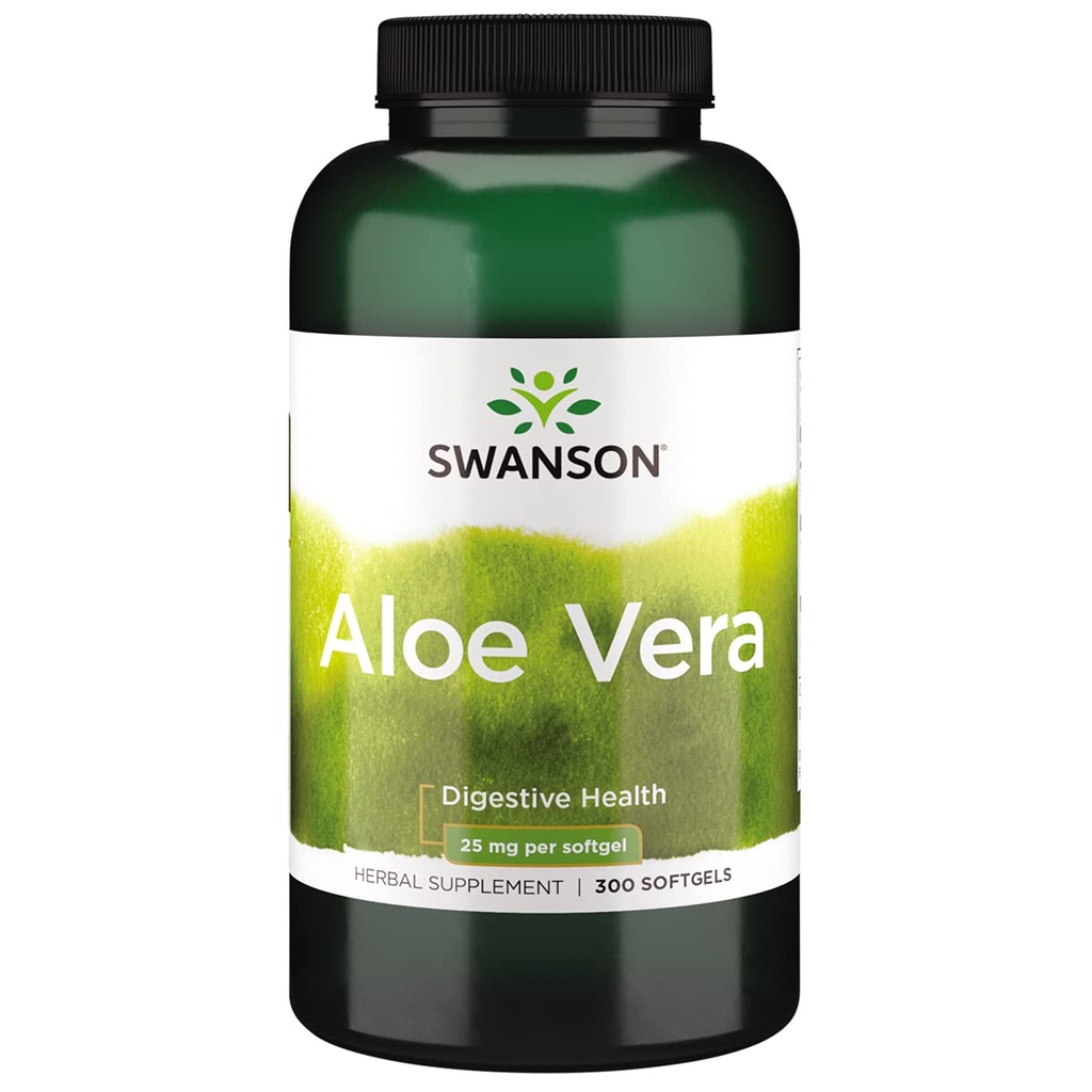 Swanson Aloe Vera 25 Milligrammi 300 Sgels