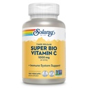 SOLARAY Super Bio Buffered Vitamin C 1000mg, Two-Stage, Timed Release Vitamin C con Bioflavonoidi, Integratore di Supporto Immune - Alta Assorbimento, Vegan, Garanzia di 60 giorni, 50 Serve, 100 VegCaps