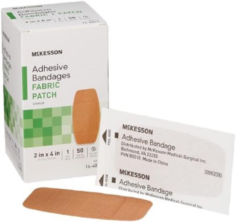 McKesson adesivo Bandages, sterile, tessuto Patch, 2 in x 4 in, 50 conte, 1 confezione