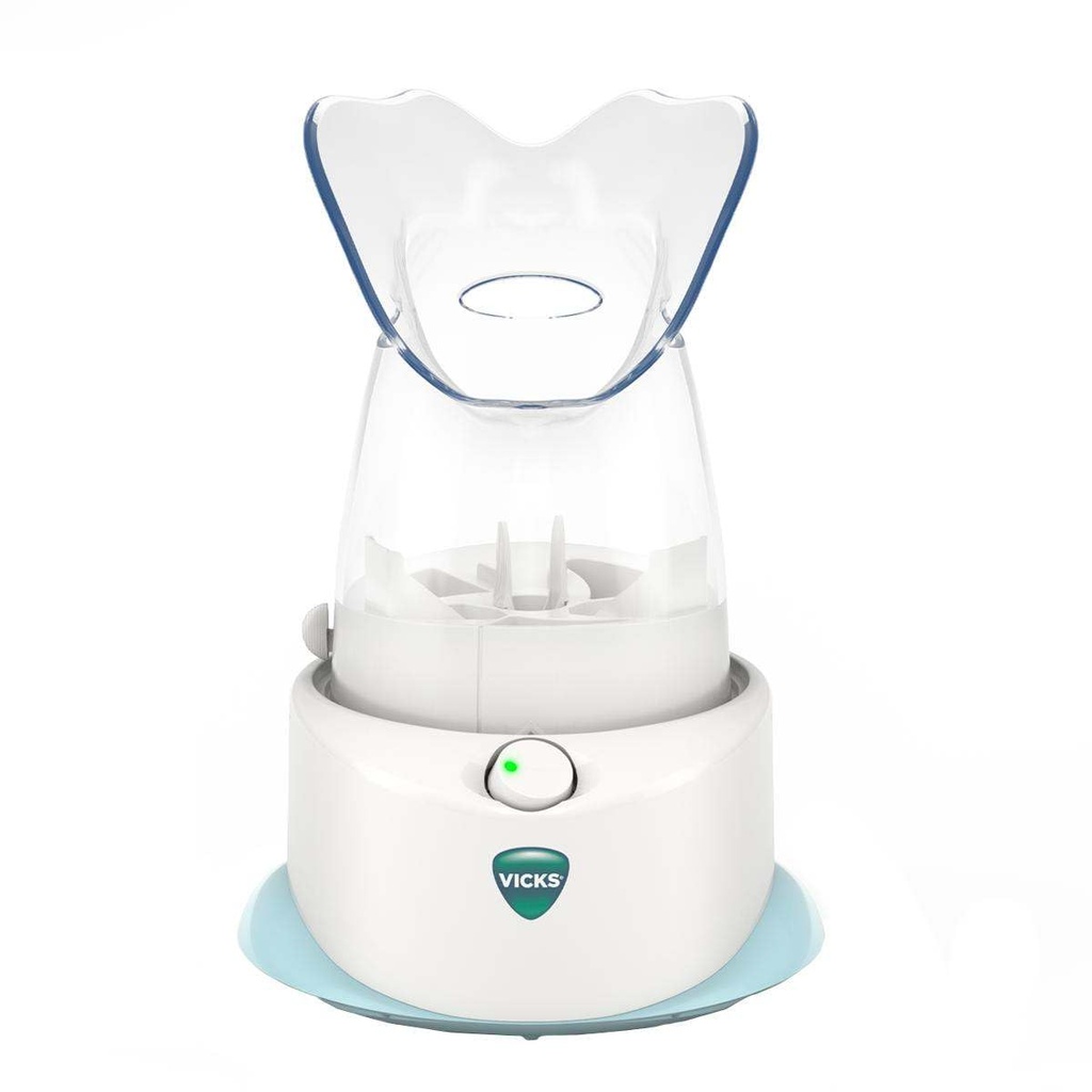 Vicks Personal Steam Inhaler for Targeted, Natural Steam Relief for Allergies, Congestion, Cough & Colds e Sinus Irritation, Usa con VapoPads - 1 Incluso
