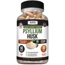 Kaya Naturals Psyllium Husk Capsule - 60 Count | High Fiber Supplement | Salute digestiva & Regolarità | Gluten-Free, Non-OGM