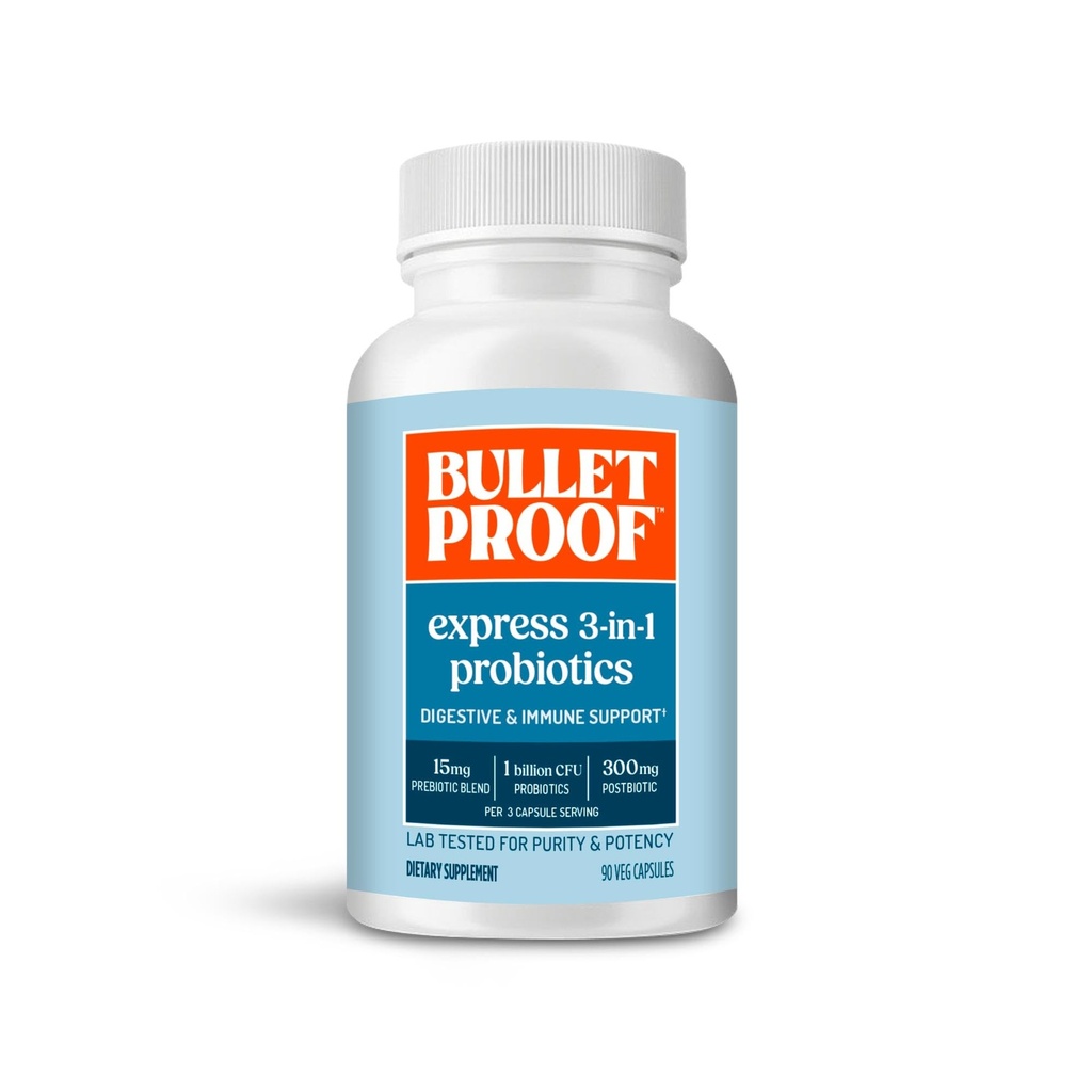 Probiotico espresso 3-in-1 antiproiettile, 90 conte, supplemento per la salute del fegato veloce e sostenuta