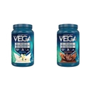 Vega Proteine & Greens Bundle, Cioccolato + Vaniglia (25 Serve ciascuno) - Polvere proteica a base vegetale, Keto-Friendly, senza glutine, non latticini, Vegan, non soia, non OGM, Lattosio Free