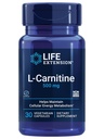 L-carnitina – 500 mg, supplemento di energia, supplemento di memoria – Aminoacido di forma libera, supporto di ossido nitrico, sangue sano – senza glutine, non OGM, vegetariano – 30 capsule