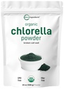 Micro Ingredienti clorella Organica Polvere, 20 once | Parete cellulare rotta per assorbimento completo | Supplemento Superfood crudo, ricco di proteine e vitamine | Non OGM, Vegan, non irradiato
