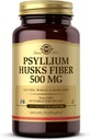 Solgar Psyllium Husks Fiber 500 mg - 200 capsule vegetali - Non OGM, Vegan, Gluten Free, Dairy Free, Kosher - 100 Serve