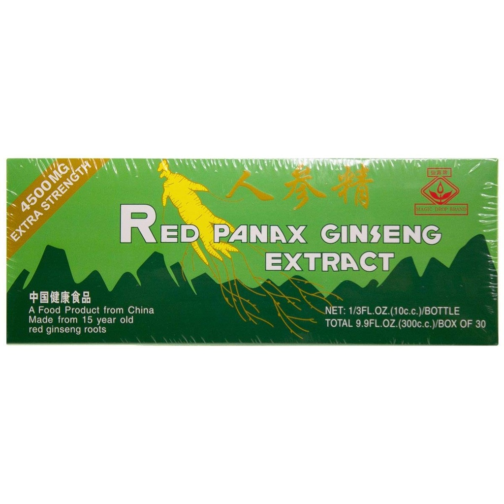 Estratto di Ginseng di Panax rosso di 20 anni -Extra Strength- 10ml X 30 bottiglie - pacchetto di valore