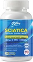 Supplemento Sciatic Nerve Relief, Formula di supporto avanzata per la salute di Nerve, Acido alfa lipoico, Vitamin Complex, 120 capsule, Made in USA