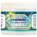 Arginina Circulation Cream 4 oz - Menthol, L Arginine & L Citrulline Lozione - Supporta la gamba sana e il flusso sanguigno del corpo - Whole Family Products
