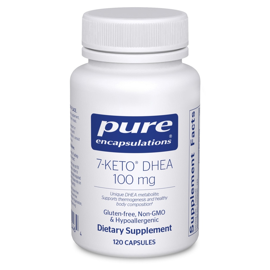 Pure Encapsulations 7-Keto DHEA 100 mg | Unico DHEA Metabolite Supplemento per sostenere la termogenesi e la composizione corporea sana* | 120 capsule