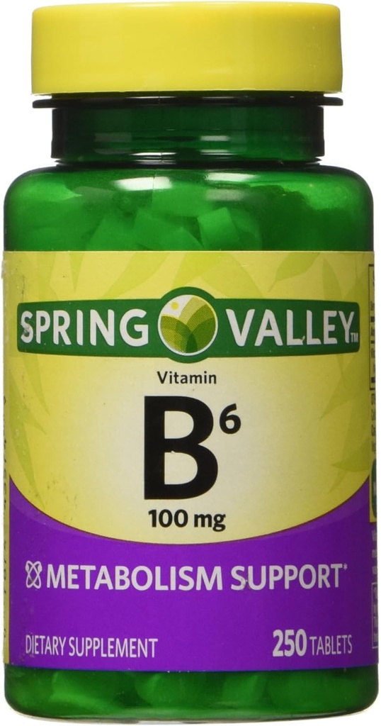 Valle di Primavera - Vitamina B-6 (Pyridoxine) 100 mg, 250 compresse