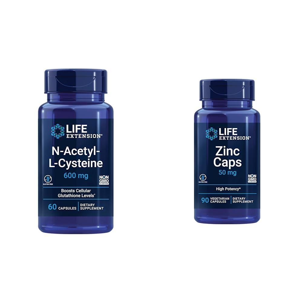 Estensione della vita N-Acetyl-L-Cysteine (NAC) & Zinc Caps