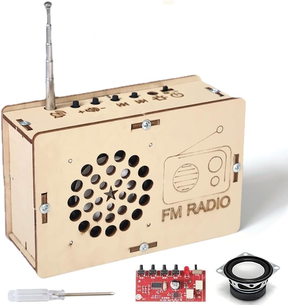 Giocattoli STEM per Età 6-8-13 Kit di scienza fai da te Costruire il proprio mestiere di radio per i bambini Stocking Stuffers Regali di compleanno per 9 11 12 14 15+ anni Teens Circuit Engineering Electronics Project