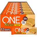 ONE Protein Bars, Amanti del burro di arachidi di Reese, Senza glutine con proteine 18g e zucchero 3g, Pantry Staples, 2.12 oz (12 Conte)