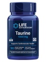 Estensione di vita Taurina, Pure Taurina Aminoacido supplemento, cuore, fegato e salute del cervello, longevità, muscolo ed esercizio fisico, 1000 mg di dose, non OGM, senza glutine, vegetariano, 90 capsule vegetariane