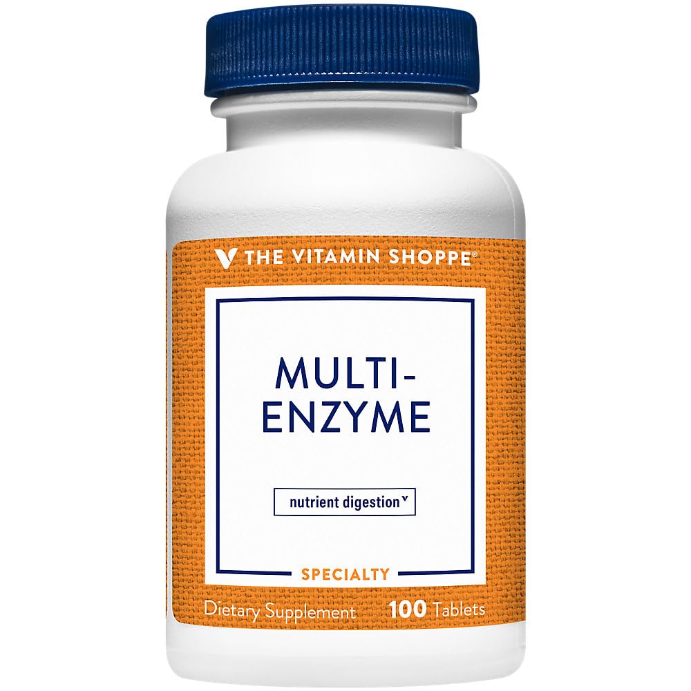 La vitamina Shoppe Multi Enzyme - aiuta a sostenere la digestione e l'assorbimento di proteine, carboidrati e grassi (100 compresse)