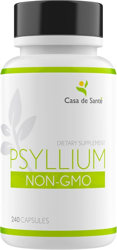 Casa de Sante Psyllium Caps, Non OGM, Basso FODMAP Fiber Supplemento