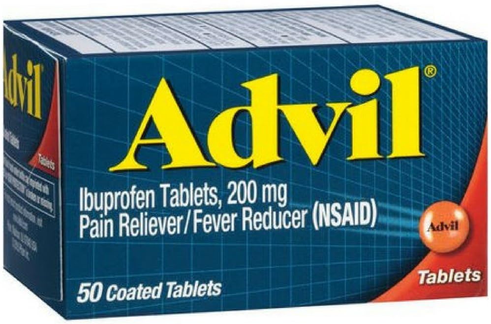 Advil Pain Reliever/Fever Riduttore, 200 mg, 50 compresse rivestite.