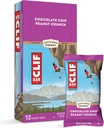 Clif Bars - Energy Bars - Chocolate Chip Peanut Crunch - Realizzato con avena biologica - Cibo a base vegetale - Vegetariano - Kosher (2.4 Ounce Protein Bars, 12 Count)