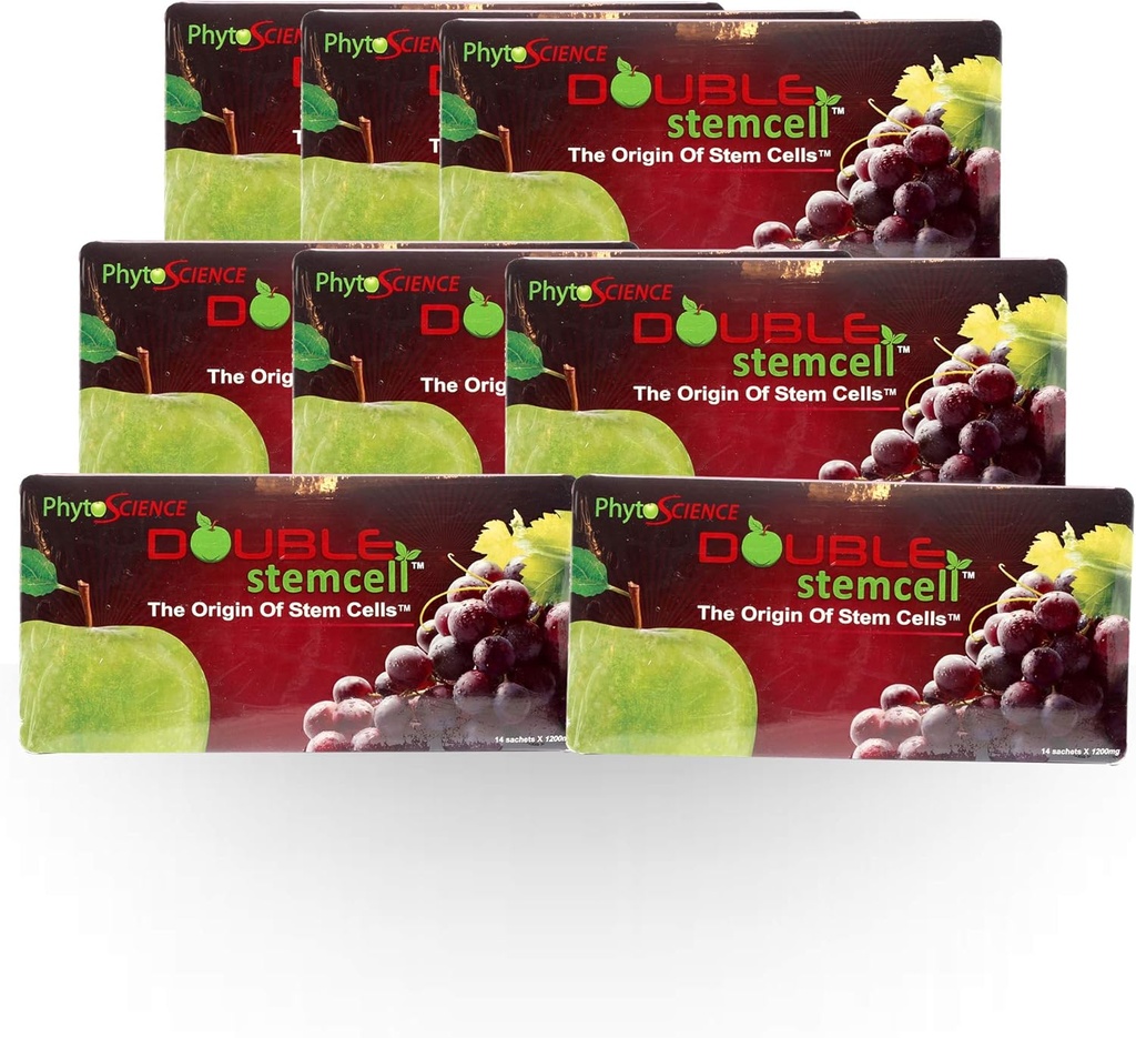 8X Phytoscience Doppia Stemcell - Formula Anti Aging con stelo Apple e Uva Cell Free Express Shipping