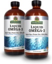 Risposta della natura Liquid Omega-3 | Olio di pesce marino profondo con supplemento dietetico EPA/DHA | Supporto cardiovascolare | No Preservatives & Gluten-Free 16oz (Pack of 2)
