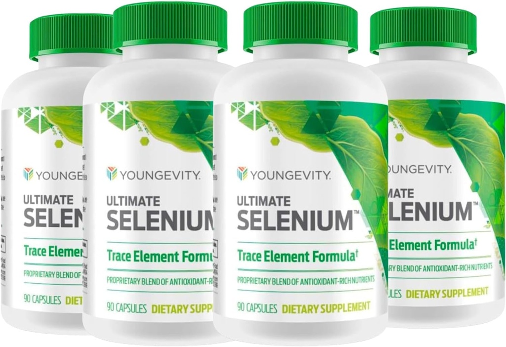 (INTERNATIONAL SHIPPING) Youngevity Ultimate Selenium 100 mcg 4 Bottiglie 90 capsule