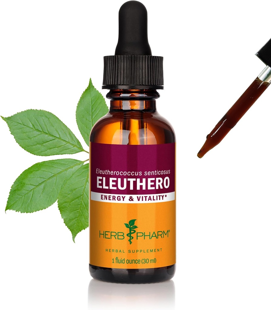 Estratto di liquido di radice di erbe Pharm Eleuthero per l'energia e la stamina, Cane Alcohol, 1 oncia