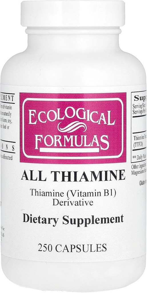 Formula ecologica Tutti Thiamine, 250 capsule