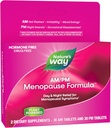 Modo della natura AM/PM Menopause Supplementi per le donne, Hot Flash Relief*, Night Sweats*, Restful Sleep*, Mood Swings*, formule senza ormone con Cohosh nero, Theanine, Valerian, 60 compresse