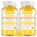 Creatina monoidrato con vitamine D3 & B12 | Collage idrolizzato senza zucchero & Creatina Gummies | 120 Conte