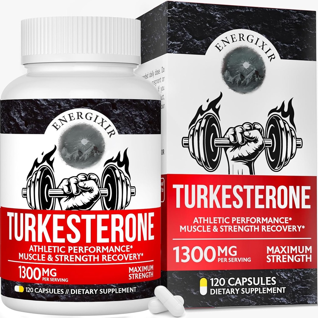 78.000mg Testosterone supplemento per gli uomini, purezza massima 95% Turkesterone, testosterone Booster per più energia, resistenza, stamina, resistenza, prestazioni, crescita del muscolo & recupero - 60 giorni di alimentazione (120ct)