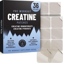 Pre Workout Creatine Patches - 36 Pcs | Creatine Monohydrate & Pyruvate | Energy Support & Muscle Recovery | Easy-to-Use Adhesive Patches for Gym, Fitness e Active Lifestyles