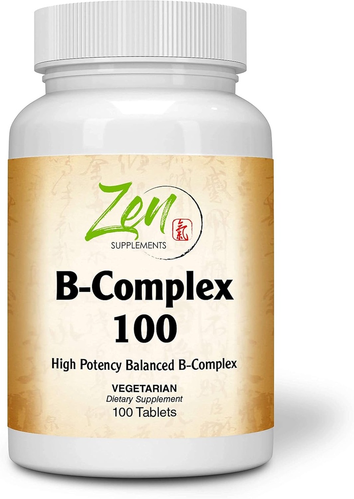 Integratore avanzato di vitamina B complesso - Integratore di vitamina B a spettro completo con acido folico, biotina, inositolo - Support Immune e Cardio Health, Metabolismo energetico - 100 compresse