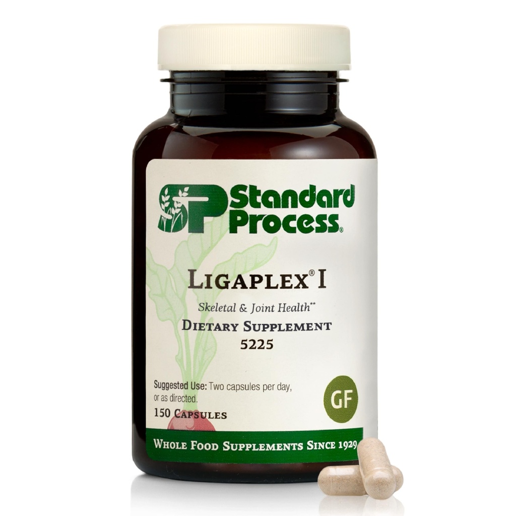 Standard Process Ligaplex I - Supporto Congiunto Supplemento per Ligament & Cartilage Health - Supporto per Bone - Non-Soy, Gluten-Free & Non-Dairy - 150 Capsule